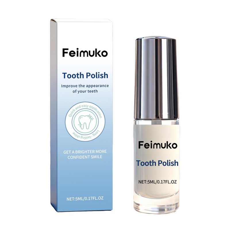 Feimuko Teeth Whitening Paint: Gently cleans teeth, leaves teeth shiny and freshens breath. Daily oral care. SKU00009137